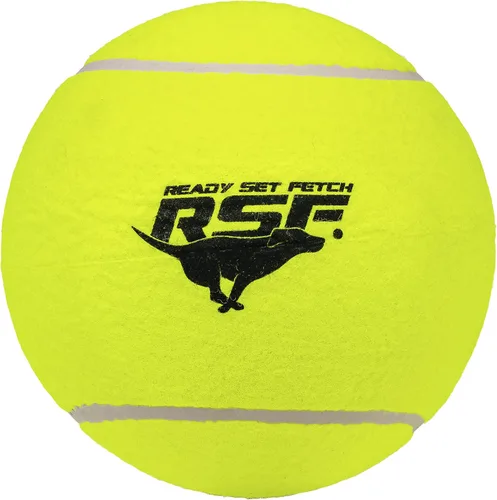 Vista 8 de Franklin Pet Supply Co. - Pelota de tenis para perros de gran tamaño, 8.5 pulgadas, bomba incluida