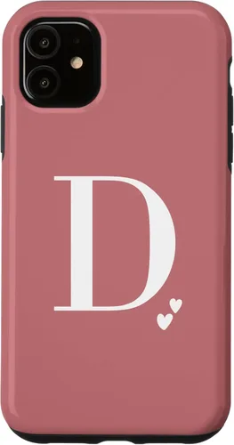 Vista 8 de Pink Personalized Initial Letter D Case for iPhone 16