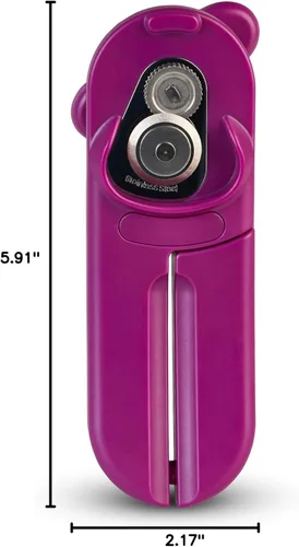 Vista 11 de Culinare Abrelatas C10026 MagiCan, morado, plástico/acero inoxidable, abrelatas manual, mango cómodo para mayor seguridad y facilidad, variante