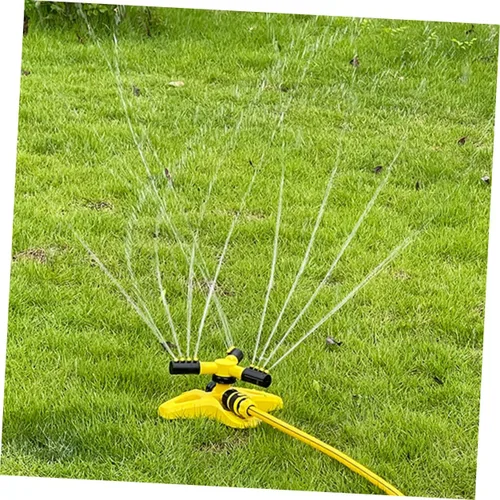 Vista 9 de Abaodam Rociador de césped rotatorio Dispositivo automático de riego por encima del suelo con base estable para riego y mantenimiento de jardín