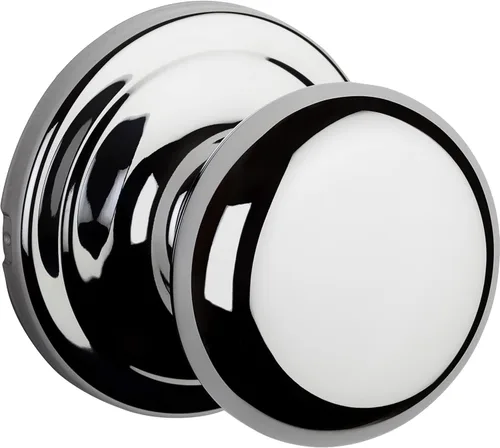 Vista 11 de Kwikset Hancock - Pomo de puerta simulado, manija de una sola cara para armarios, puertas dobles francesas y despensa, pomo de puerta interior negro