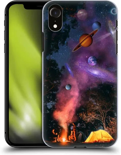 Vista 13 de Head Case Designs Officially Licensed Dave Loblaw Boy Painting Moon Clouds Sci-Fi and Surreal Hard Back Case Compatible with Apple iPhone XR