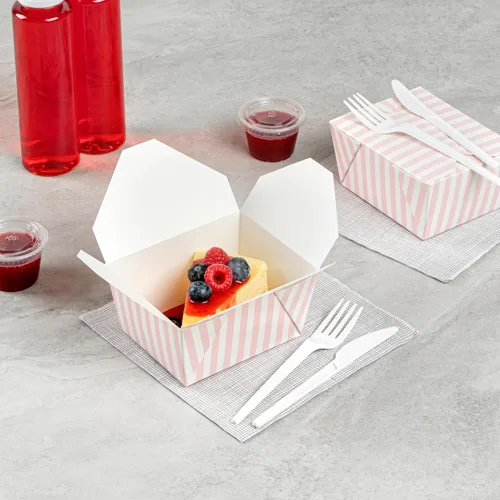 Vista 168 de Restaurantware Bio Tek - Cajas para llevar de 30 onzas, 200 loncheras para llevar, cierre de tabulación, resistentes al calor, desechables, de papel