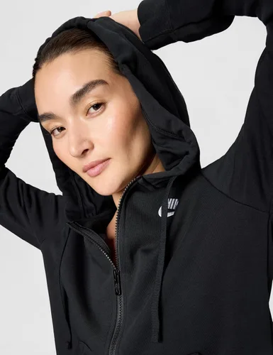 Vista 5 de Nike NSW - Sudadera de vellón con capucha y cremallera completa estilo Varsity para mujer