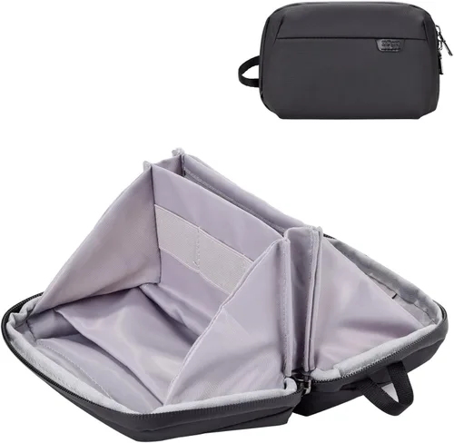 Vista 8 de DDgro Bolsa organizadora de artículos electrónicos, bolsa de accesorios perfecta para electrónica, cargador y cables de MacBook, cables, disco duro