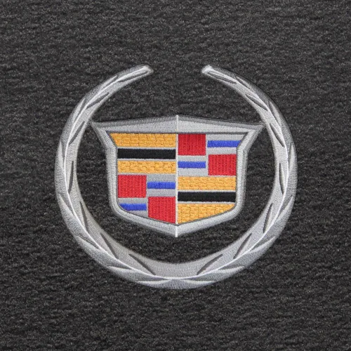 Vista 7 de Lloyd Mats 2 alfombrillas de terciopelo de ébano con logotipo de Cadillac compatibles con Cadillac CTS AWD Coupé (2011-2015)