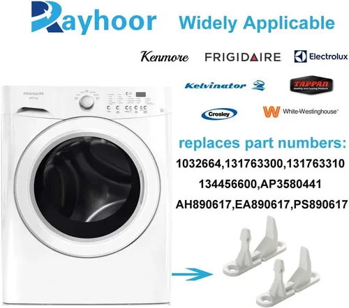 Vista 5 de 131763310 - Llave de puerta de repuesto para lavadora Frigidaire Kenmore, sustituye a AP3580441 1032664 131763300 (2 unidades)