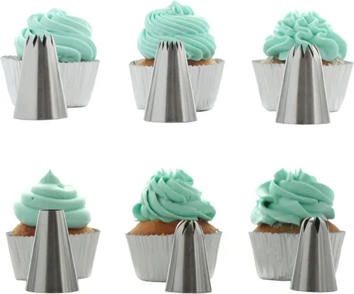 Puntas de tuberías grandes puntas de glaseado para decoración de tartas, juego de puntas de tuberías grandes, juego de tuberías de glaseado de