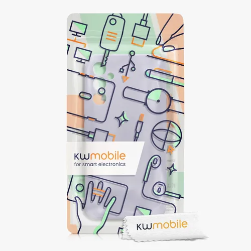 Vista 7 de kwmobile Funda Compatible con Samsung Galaxy A34 5G Case - Funda delgada de silicona TPU para teléfono - Acabado suave al tacto - Lavanda Claro