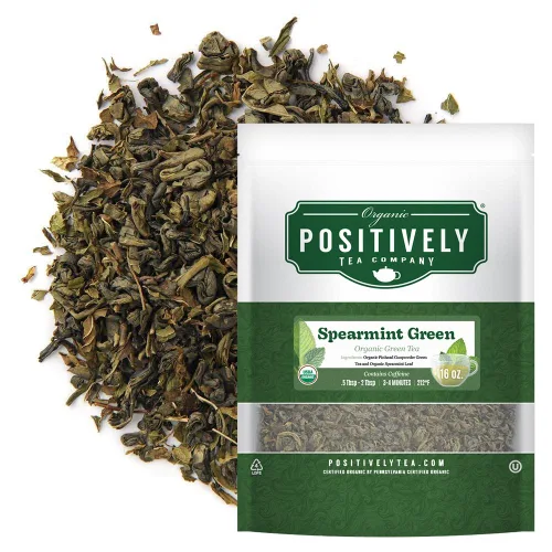 Vista 19 de Organic Positively Tea Company, Dragonwell, té verde, hoja suelta, 4 onzas