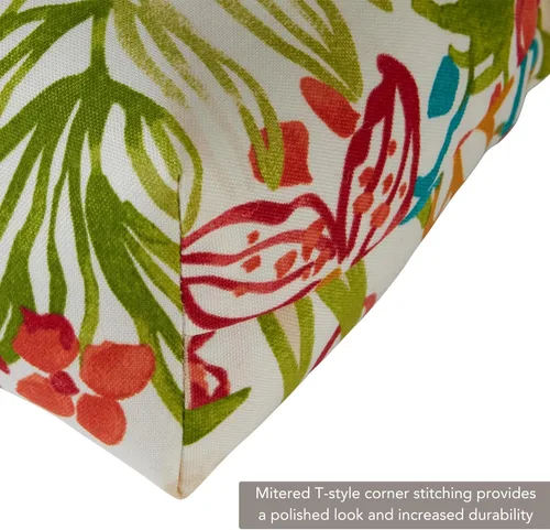 Vista 215 de Greendale Home Fashions Aloha - Cojín para silla de respaldo alto para exteriores de 44 x 22 pulgadas