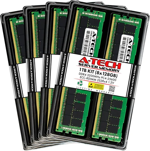 Vista 24 de A-Tech 4GB DDR4 2133MHz PC4-17000 ECC RDIMM 1Rx8 Single Rank 1.2V ECC Registered DIMM de 288 pines Módulo de actualización de memoria RAM