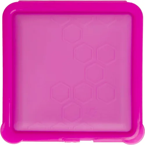 Vista 11 de Big Bee, Little Bee - Contenedor de almacenamiento de alimentos reutilizable de silicona SoftShell con tapa, fácil de limpiar, se acuesta plano, se
