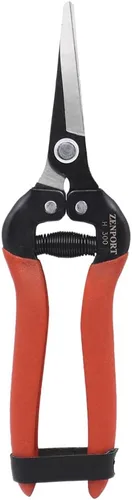 Vista 2 de Zenport H300 - Cizalla de cosecha, hoja de acero al carbono recta larga, naranja