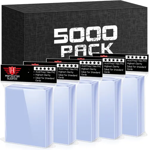Vista 8 de 3000 fundas para tarjetas intercambiables, protectores de tarjetas de plástico transparente para tarjetas de béisbol, tarjetas deportivas MTG
