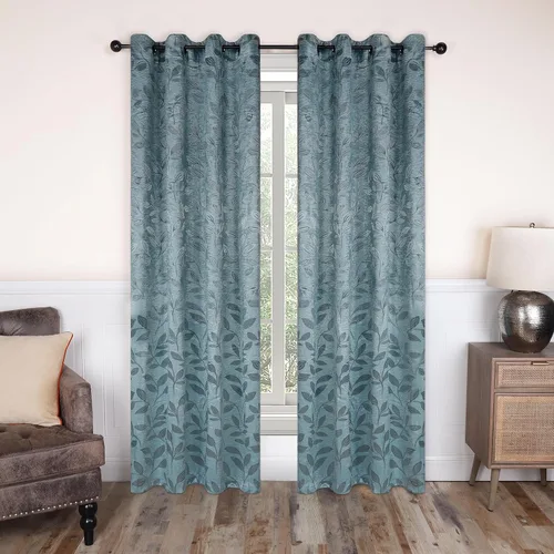 Vista 103 de Superior Cortinas opacas, oscurecimiento de la habitación para dormitorio, bloqueo solar, térmicas, cortinas bohemias modernas, colección de hojas
