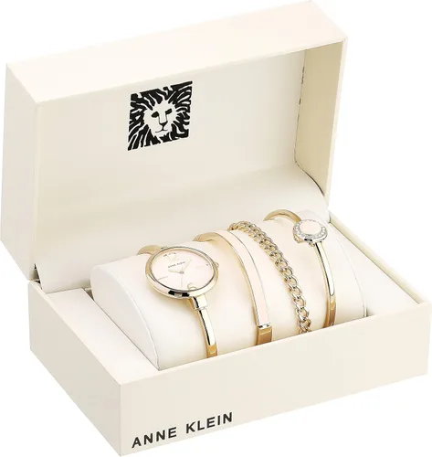 Vista 3 de Anne Klein Women's Bangle Watch and Premium Crystal Accented Bracelet Set