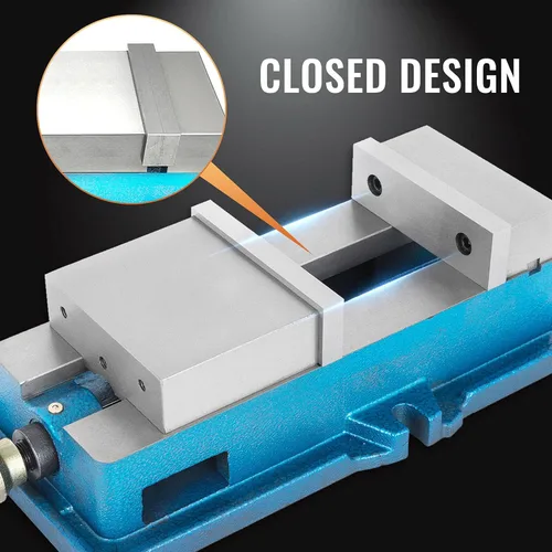Vista 3 de Happybuy, tornillo de banco de 10cm ACCU de bloqueo preciso de precisión, tornillo de prensa de taladro de 10cm de ancho de mordaza, tornillo