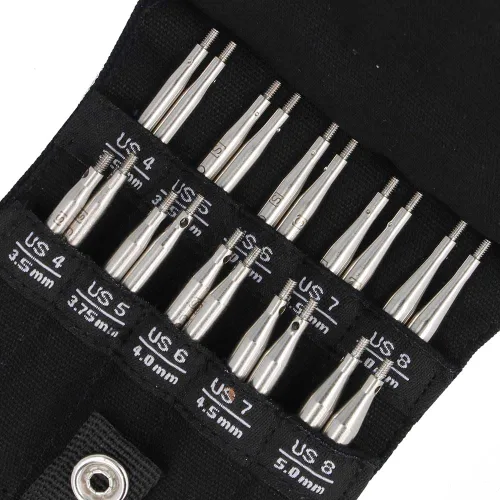 Vista 2 de ChiaoGoo Twist Shorties Set, 2" & 3" (5 & 8 cm) [S], US 4-8 (3.5-5 mm)