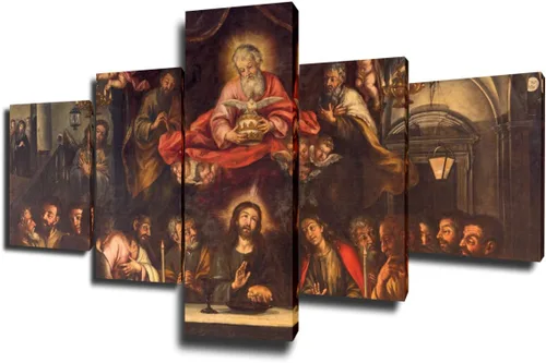 Vista 179 de TUMOVO Jesús Christian - Pintura sobre lienzo de 5 piezas