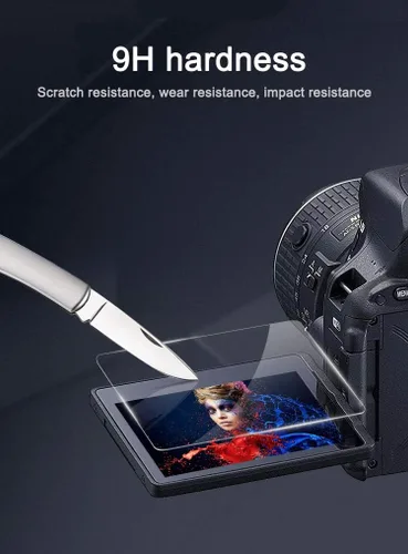 Vista 7 de D850 Protector de pantalla para cámara Nikon D850 D810 D780 D750 D500 D7200 D7100, dureza 9H, vidrio templado antiburbujas, antiarañazos, ultra