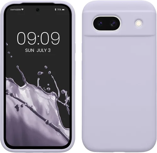 Vista 258 de kwmobile Funda Compatible con Google Pixel 6 Pro - Funda de Teléfono de Silicona TPU con Acabado Suave - Azul Caribe
