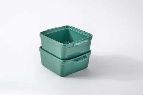 Vista 20 de Souper Cubes - Platos pequeños de cerámica gres de 5 x 3 pulgadas para hornear, con tapas de silicona, para horno y recalentar porciones Arándano