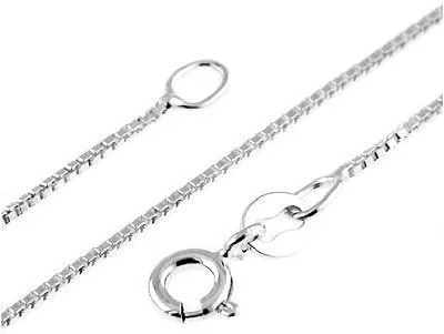 Vista 3 de Sterling Silver Oxidized Double Sided Life Saver Preserver Pendant Box Chain Necklace