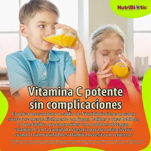 Vista 3 de Nutribiotic - Polvo cristalino atenuado de ascorbato de sodio, 728177004507, 1, 1