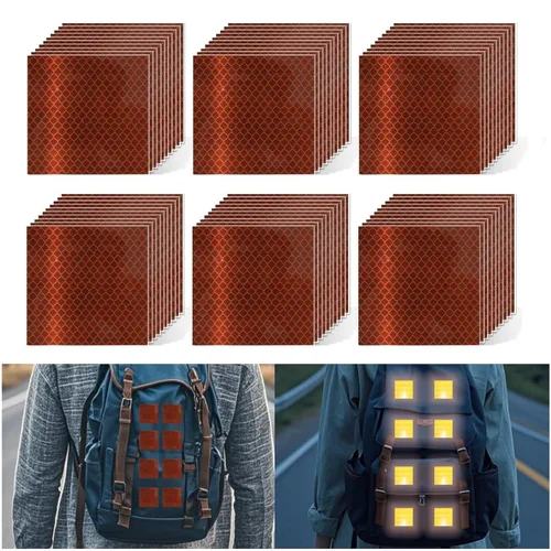 Vista 81 de Adhesivos reflectantes reflectantes de 1 pulgada de diámetro, reflector, impermeable, cinta adhesiva de advertencia de alta visibilidad