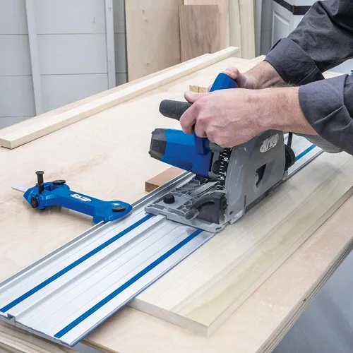 Vista 7 de Kreg Sistema de corte adaptable Sierra de inmersión - Sierra circular de inmersión - Corta madera maciza y madera contrachapada - Sierra de riel