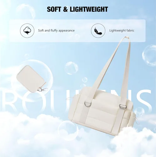 Vista 6 de ROULENS Bolsa pequeña de gimnasio para mujer, juego de 2 mini bolsas de gimnasio con compartimento húmedo y billetera para monedas, bolsa