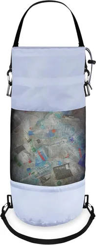 Vista 10 de Gersoniel Bolsas de basura portátiles para barcos, contenedores de accesorios para barcos, bolsas de basura de malla de aro mediano, reutilizables