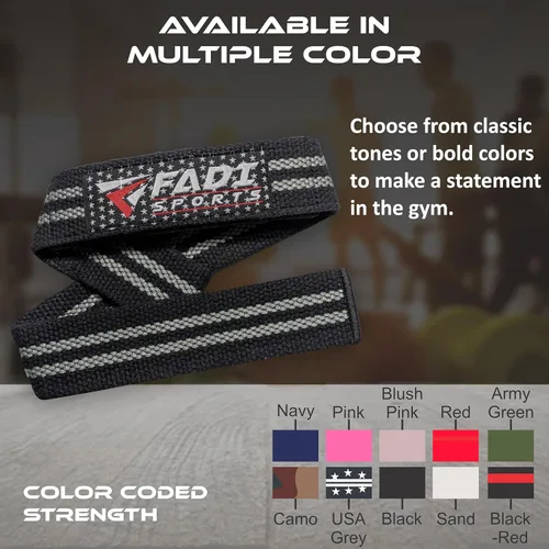 Vista 2 de Lifting Wrist Straps for Weightlifting, Bodybuilding, Powerlifting & Deadlifts – 24 Inch Cotton Straps with Padded Neoprene for Strength Training &