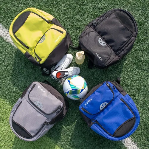 Vista 6 de Mkour Bolsa de fútbol – Mochila de voleibol con compartimento para pelotas y soporte