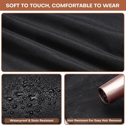 Vista 10 de Noverlife Delantal de manicurista con 2 bolsillos, delantal de manicurista ajustable para mujer
