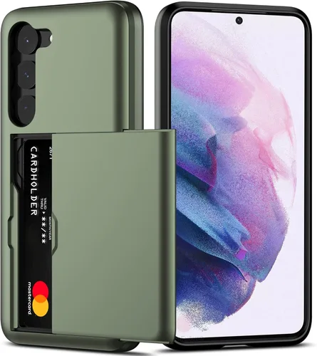 Vista 13 de Nvollnoe Funda para Samsung S23 con tarjetero 5G de 6.1 pulgadas, delgada, de doble capa, resistente, protector para Galaxy S23, funda con ranura