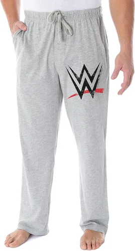 WWE Adult Men's Classic WWE Logo Loungewear Sleep Pajama Pants