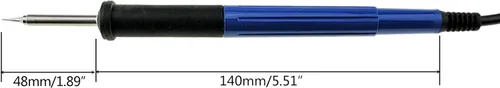 Vista 2 de Mango de soldadura para KSGER T12 STM32 Estación de soldadura de alta temperatura resistente de silicona de reemplazo de mango de silicona negra