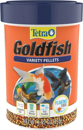 Vista 24 de Tetra Goldfish Flakes, dieta nutricionalmente equilibrada para peces de acuario, copos enriquecidos con vitamina C, 4.52 libras