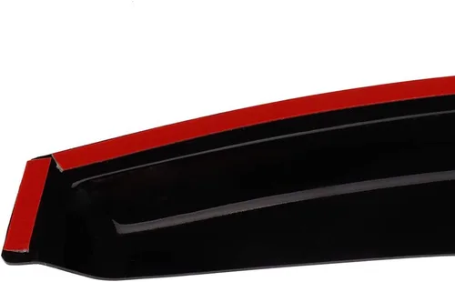 Vista 3 de SCITOO Deflector de visera de ventana de montaje exterior, protector de lluvia, color humo oscuro, juego de 4 piezas para Acura TSX 2004-2008