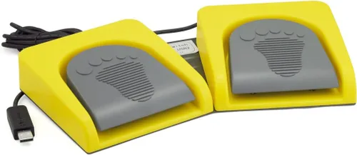 Vista 11 de iKKEGOL Conjunto de pedal doble USB actualizado Control de interruptor de 2 pies Programa de interruptor de pie de botón de 2 teclas Videojuego