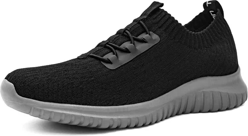 Vista 15 de TIOSEBON - Zapatos de caminar sin cordones para mujer, ligeros, casuales, para correr A/Todo Blanco