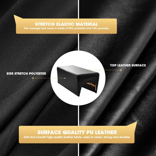 Vista 3 de Onism Funda para cama de pestañas, cubierta de piel sintética lavable, impermeable, suave y cómoda, adecuada para camas de pestañas de injerto