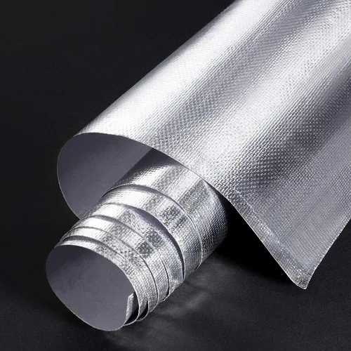 Vista 8 de BBTO Cinta de protección contra el calor con respaldo adhesivo, protector térmico de fibra de vidrio aluminizada, barrera de protección contra