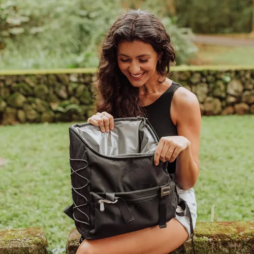 Vista 3 de PICNIC TIME OTG - Mochila enfriadora, enfriador suave, mochila de senderismo