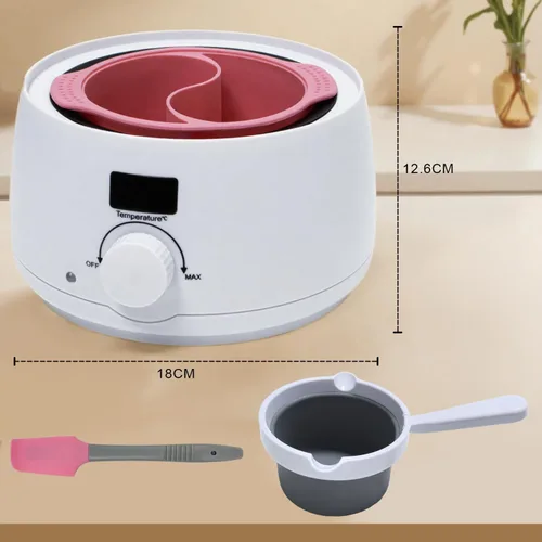 Vista 4 de fisca Derretidor de chocolate con pantalla de temperatura y temperatura ajustable, sumergir, rociar y decorar fresas, pastel pop y chocolates