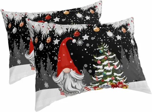Vista 14 de Fundas de almohada de tamaño King con muñeco de nieve, fundas de almohada suaves decorativas para sofá de cuerpo largo con cierre de sobre, diseño