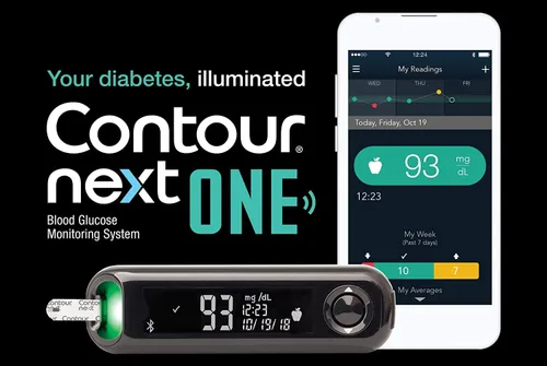 Vista 10 de CONTOUR NEXT ONE Sistema de monitoreo de glucosa en sangre Kit todo en uno para la diabetes