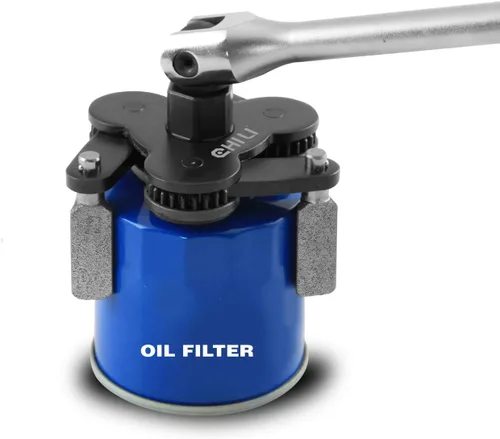 CHILI TOOLS Llave magnética universal ajustable antideslizante para filtro de aceite con unidad cuadrada de 3/8 pulgadas | Rango de herramienta de